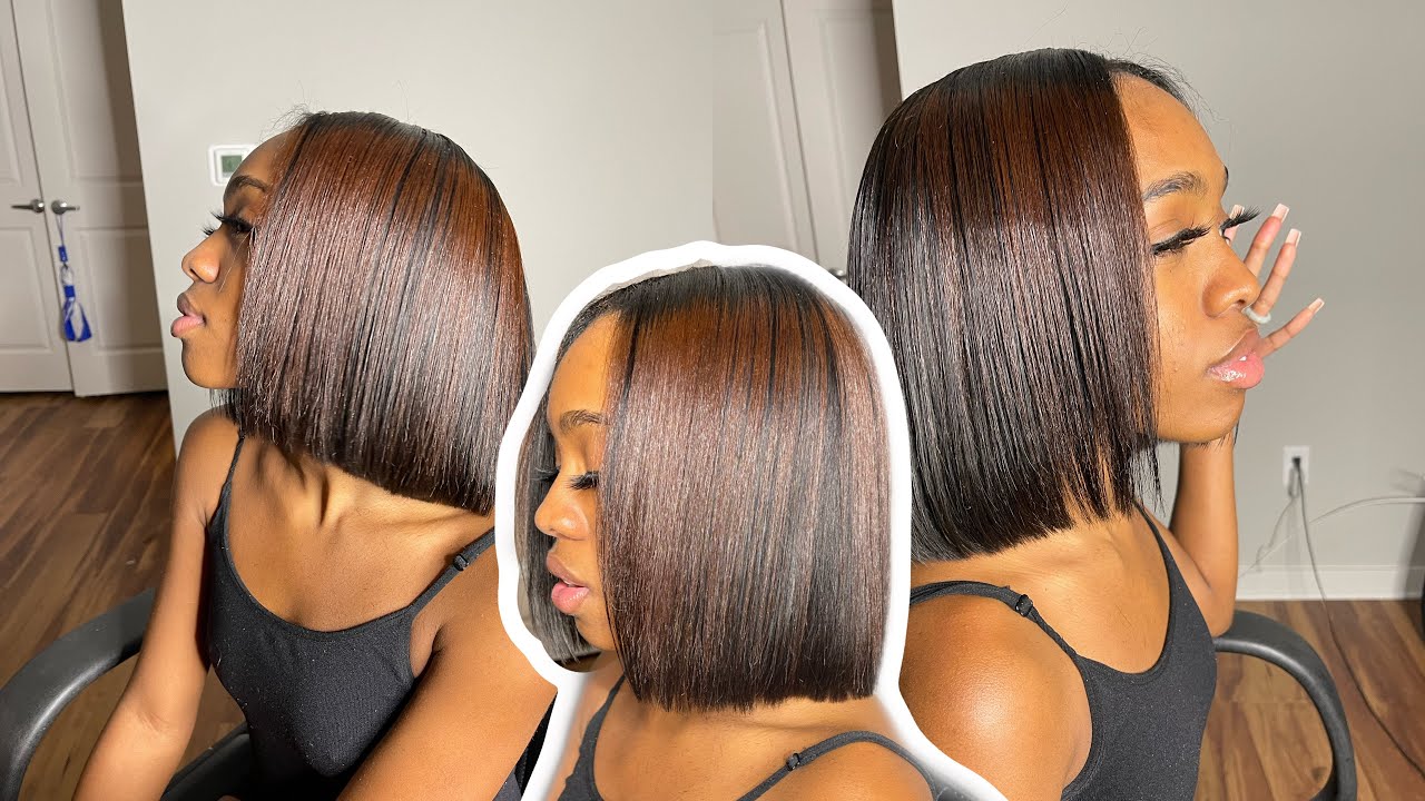 Bond In With Leave Out 🧡 | How To Blunt Cut | Empire Pack Hair ✂️