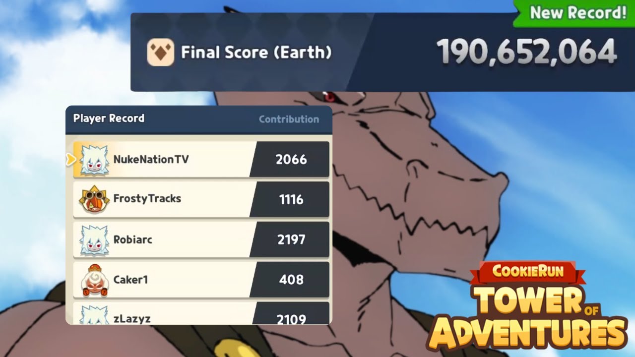 Champions Raid Earth Team 190M - CookieRun: Tower of Adventures Season 7