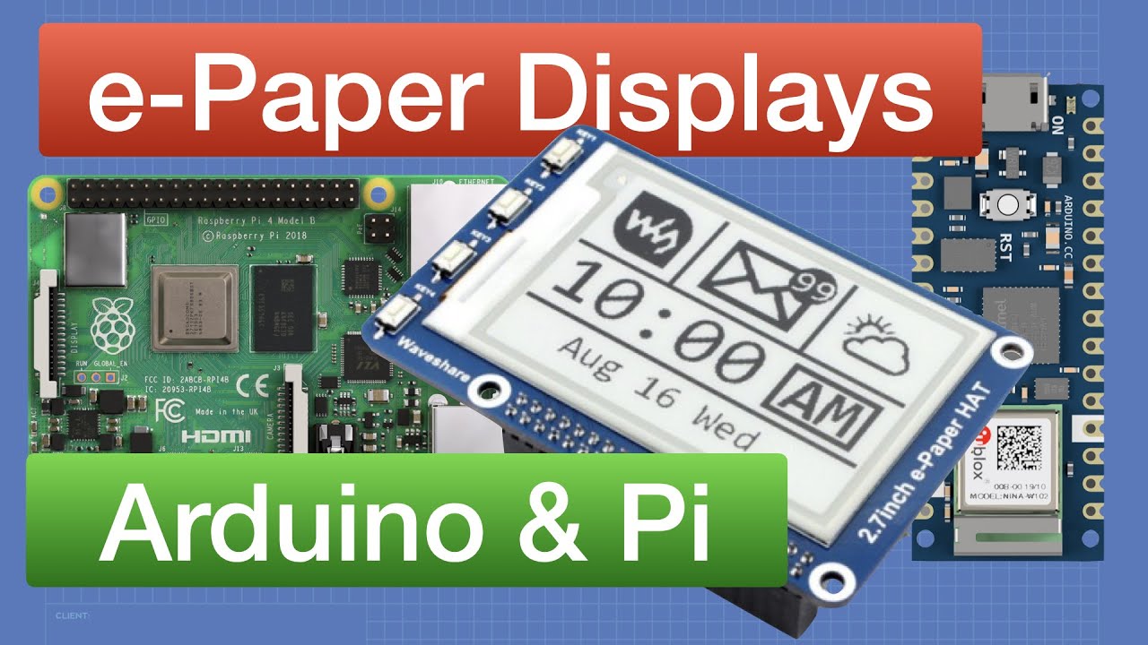 Электронная бумага с Arduino и Raspberry Pi