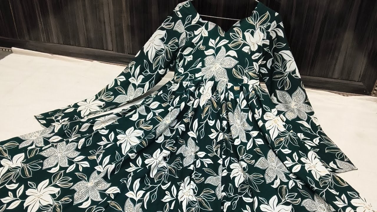 New Designer Amreal frock with box pleats#trending #viralvideo #video #design 