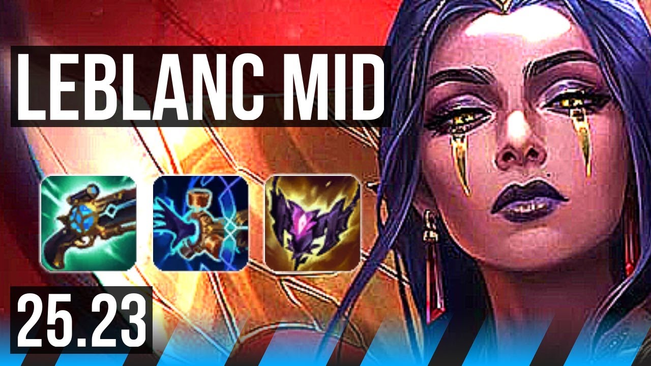 LEBLANC vs XERATH (MID) | 7k comeback, 48k DMG, 6 solo kills | KR Master | 25.23