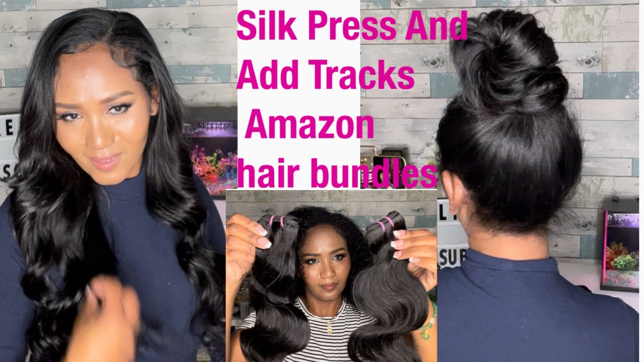 How To: Silk Press and Add Tracks On Natural Hair /Silk Press I love how it turned out!