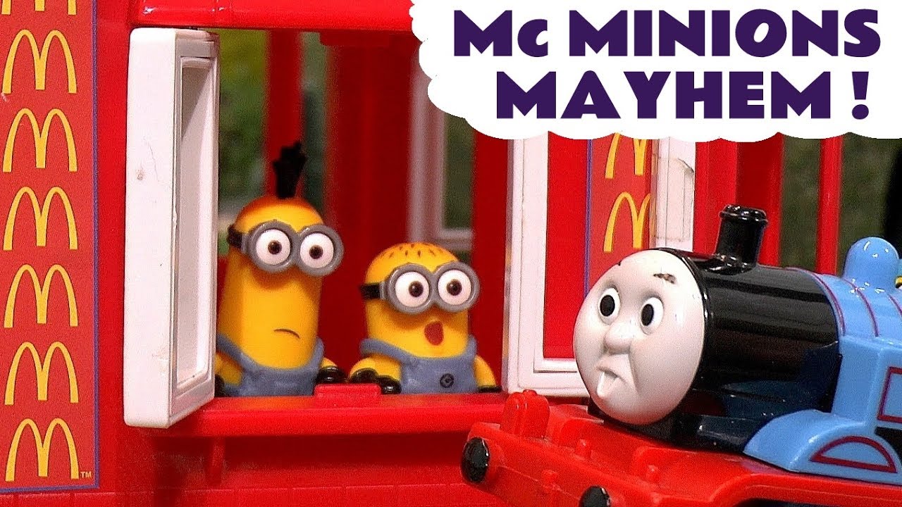 Minions McDonalds Drive Thru Fire Rescue Story
