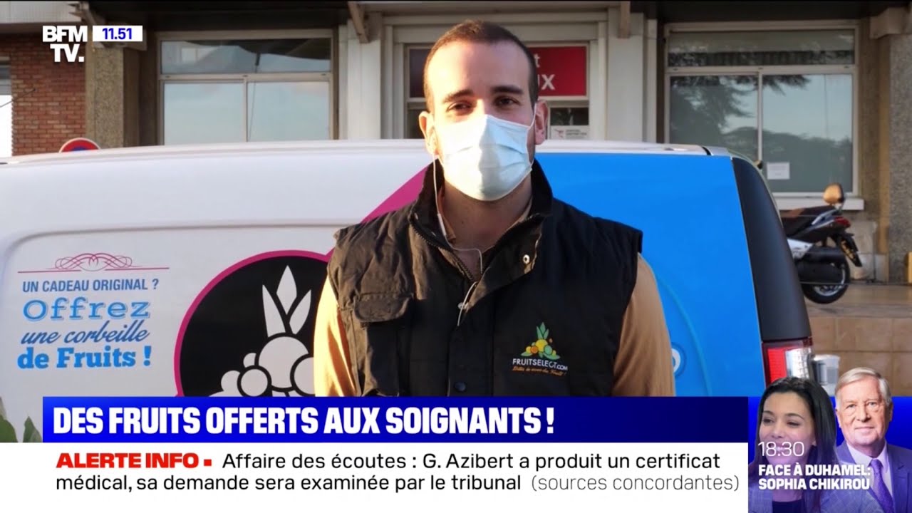 Fruiti Bureau : Des fruits offerts aux soignants et hôpitaux