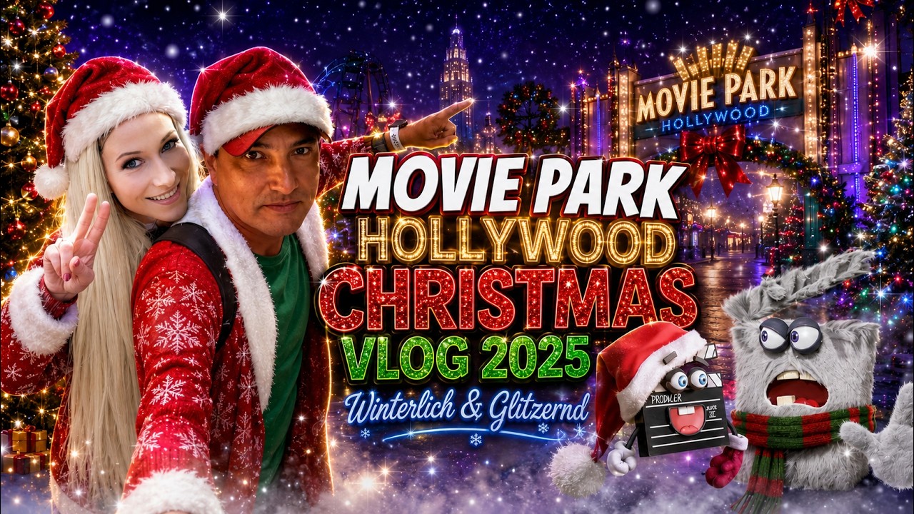 Movie Park Hollywood Christmas Vlog 2025 – Winterlich & Glitzernd