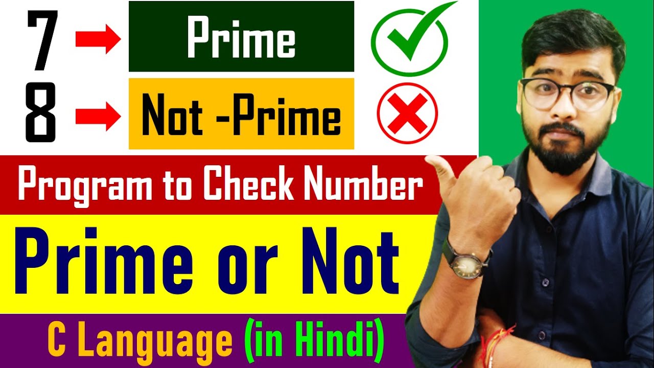 Program to check Prime number in c | c language full course | by Rahul Chaudhary
