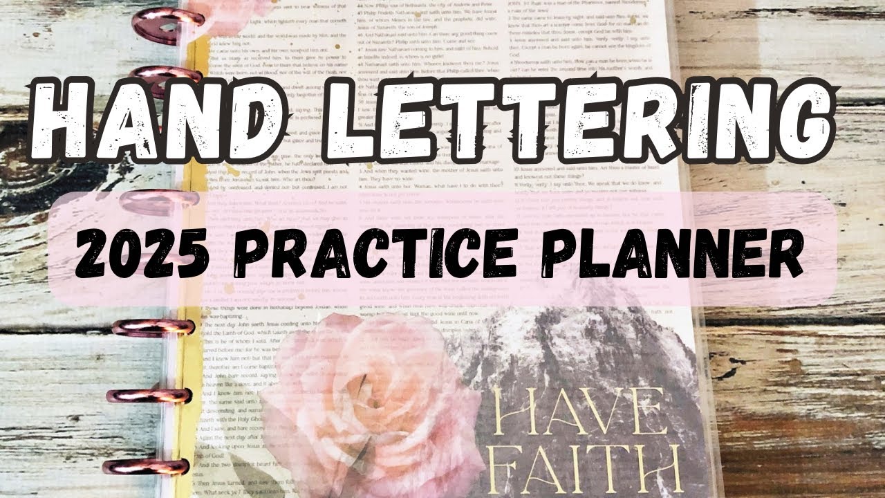 How I Set Up My Hand Lettering Practice Planner For 2025