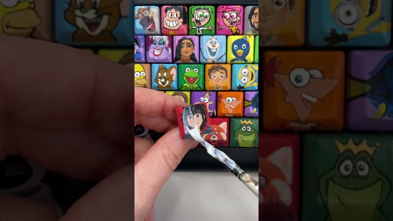 Painting HIRO on my keyboard!