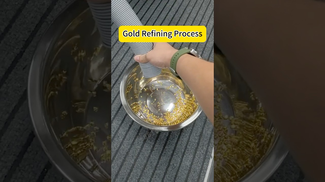 Gold Refining Process. #refining #electrolysis #foryou #machine