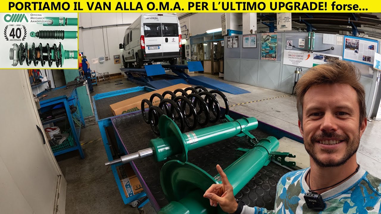 MODIFICHE al CAMPER 🚐 AMMORTIZZATORI, MOLLE e SOSPENSIONI MAGGIORATE alla OMA