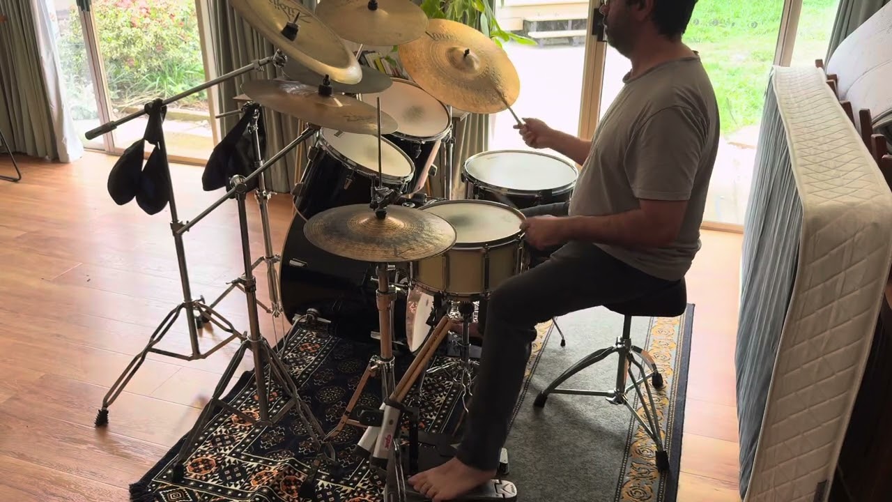 #23 -- Drummer strokes the lining of his own pocket