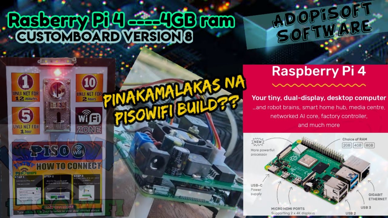 PiSOWiFi Vendo Machine Upgrade| RPi 3 model B+ to Raspberry Pi 4 4GB ram
