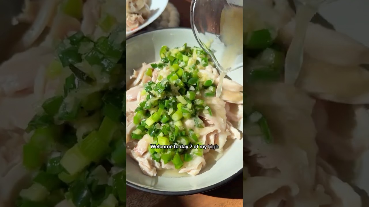 [ ДЕНЬ 7 ] Курица с шелковистым имбирем и зеленым луком 🌱