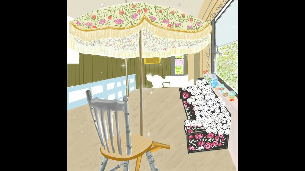 beautiful khaoyai cafeinterior view drawing with digital art@maceyartwork