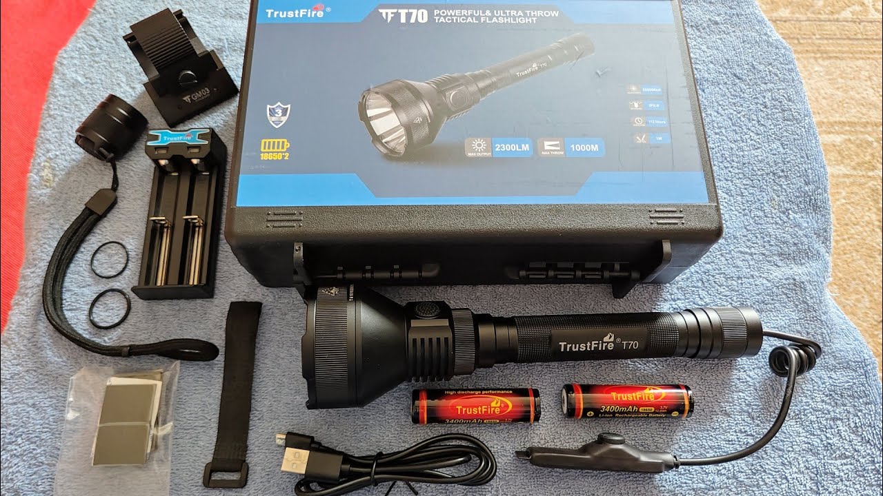 TrustFire T70 2300lm Hunting Flashlight Kit