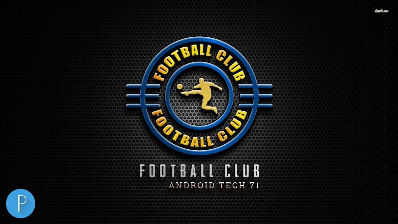 Professional Football Club Logo Design | How To Make Logo Design In Pixellab