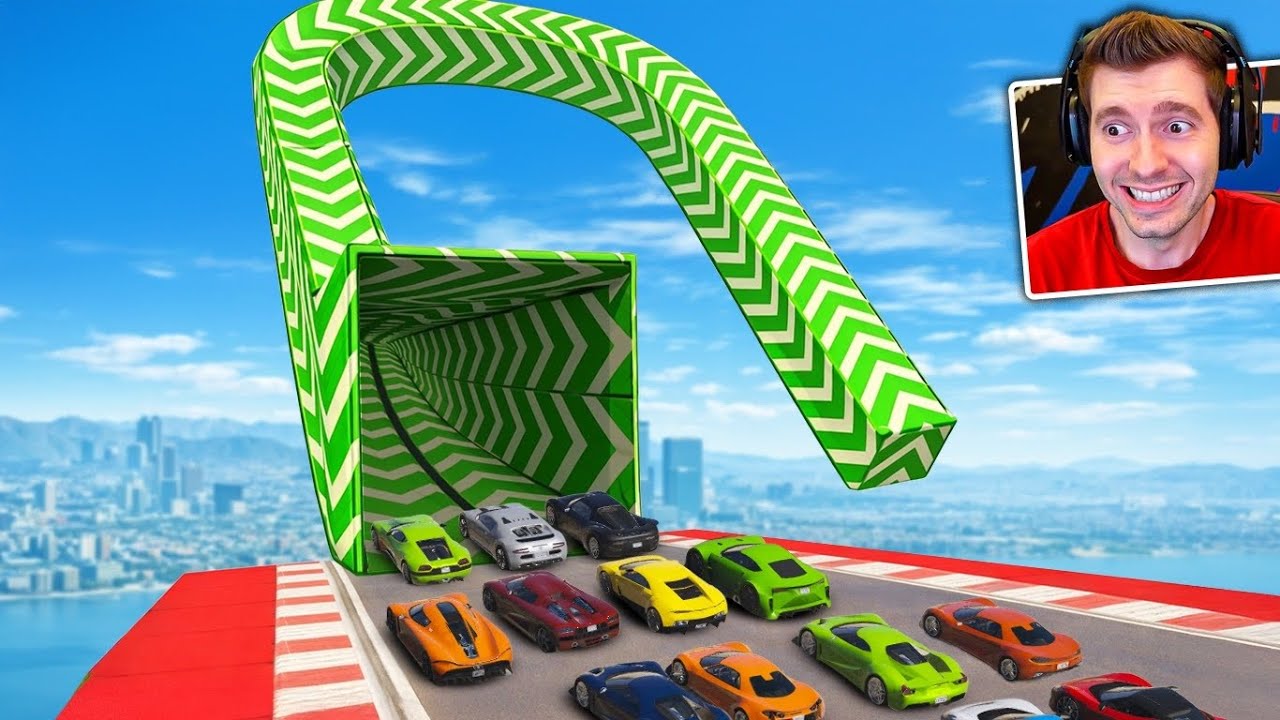 GTA V Online: corrida no TÚNEL DE NITRO muito GIGANTE! 