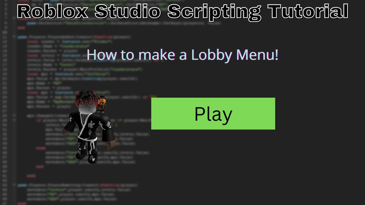 Как создать лобби/меню! (Руководство по написанию скриптов в Roblox Studio 2022)