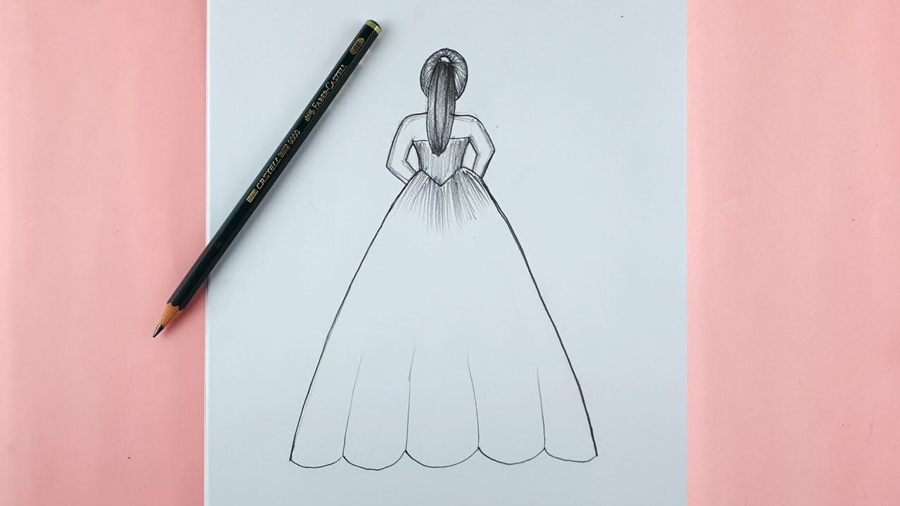A girl with ponytail hairstyle drawing easy  || how to draw a girl
