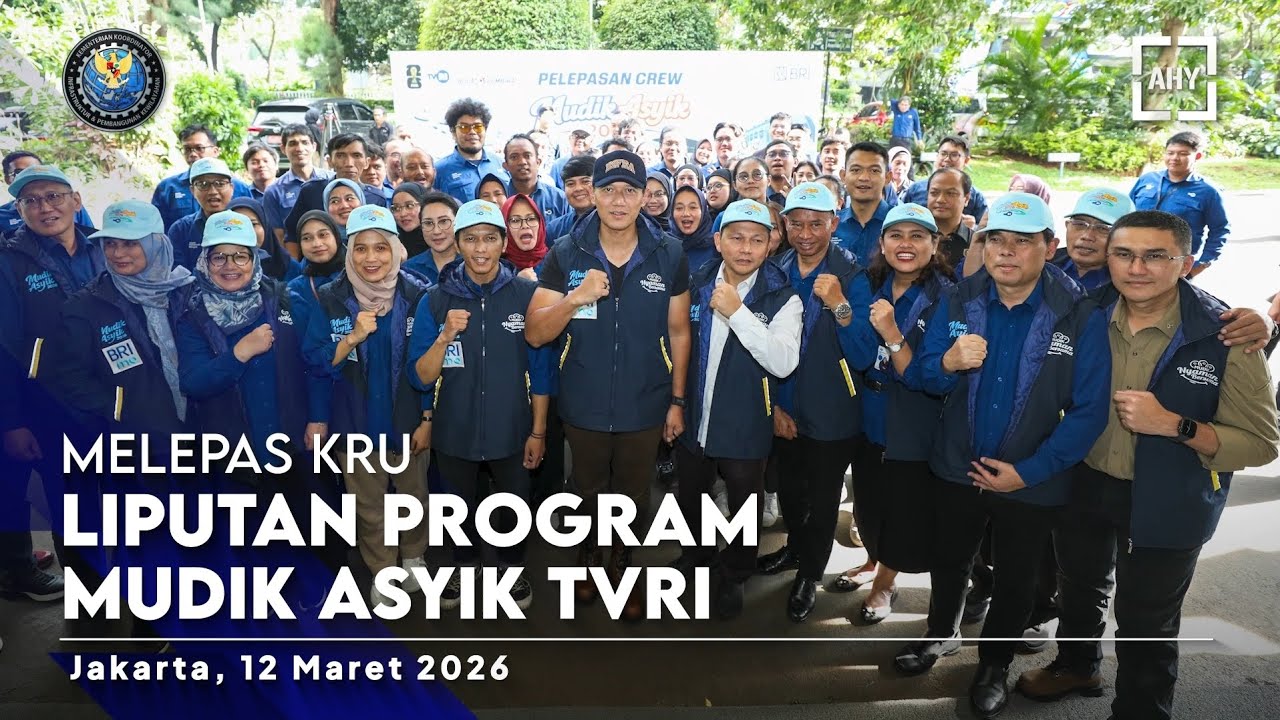 Melepas Kru Liputan Program Mudik Asyik TVRI