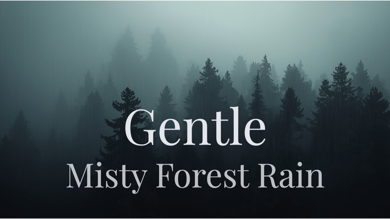 Soft Rain in a Misty Forest for Deep Sleep — Calm Rain Ambience for Relaxation (3 Hours)
