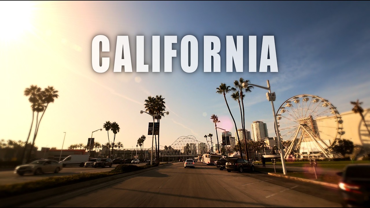 Driving Pacific Coast in California, 4K HDR | Iconic Scenic Huntington Beach to San Pedro