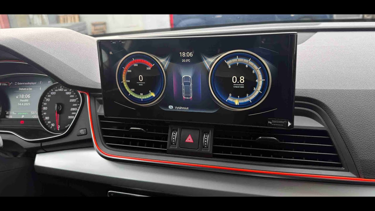 Android-магнитола Audi Q5 с ЖК-панелью CarPlay 10,25 дюйма