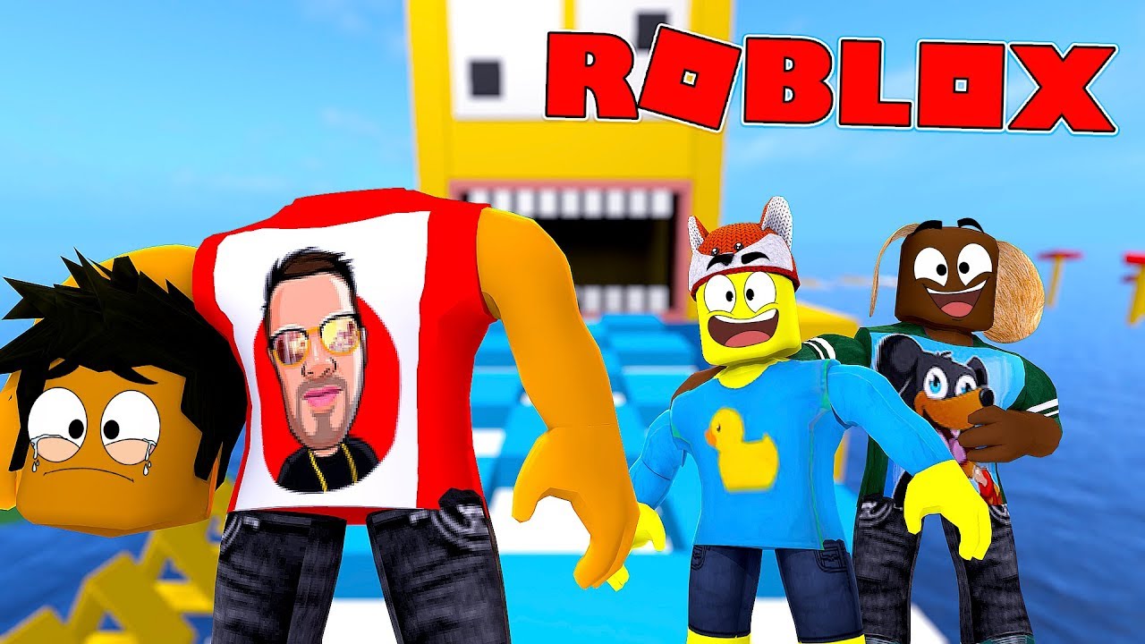 ROBLOX SUPER FUN MEGA OBBY - DONUTS HEAD FALLS OFF!!