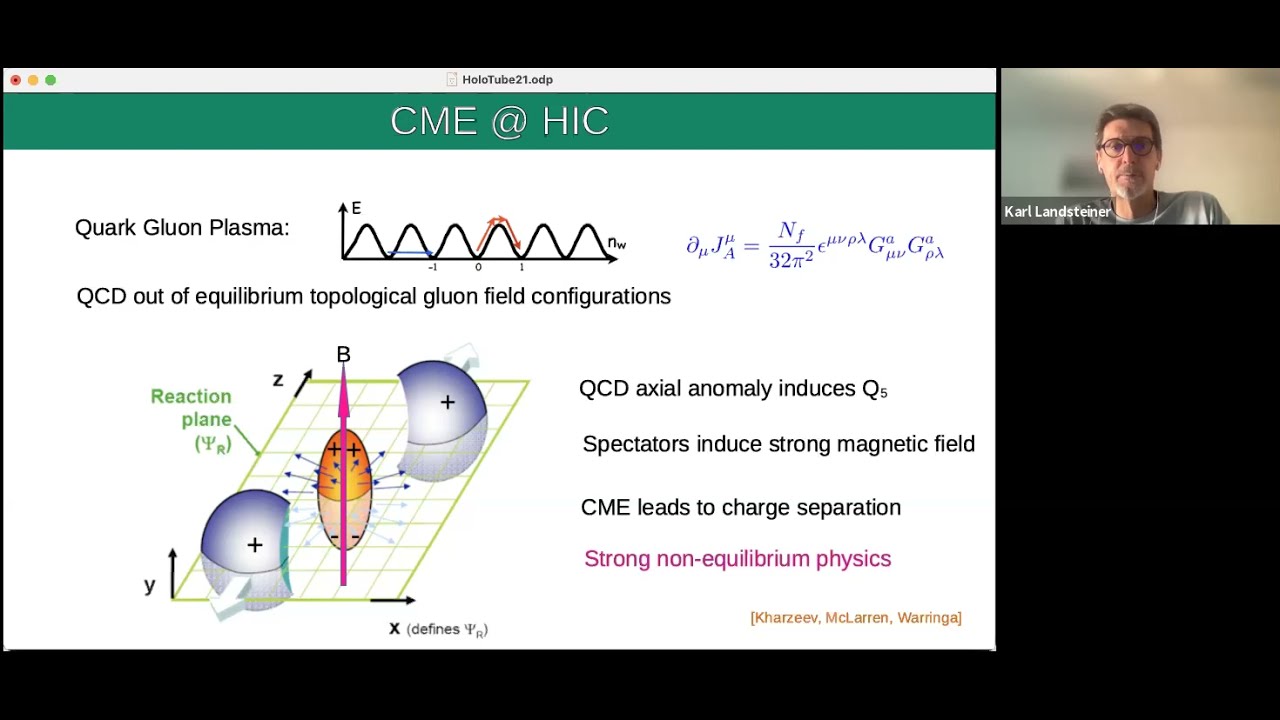 Karl Landsteiner (IFT) on whether the Chiral Magnetic Effect is Fast Enough