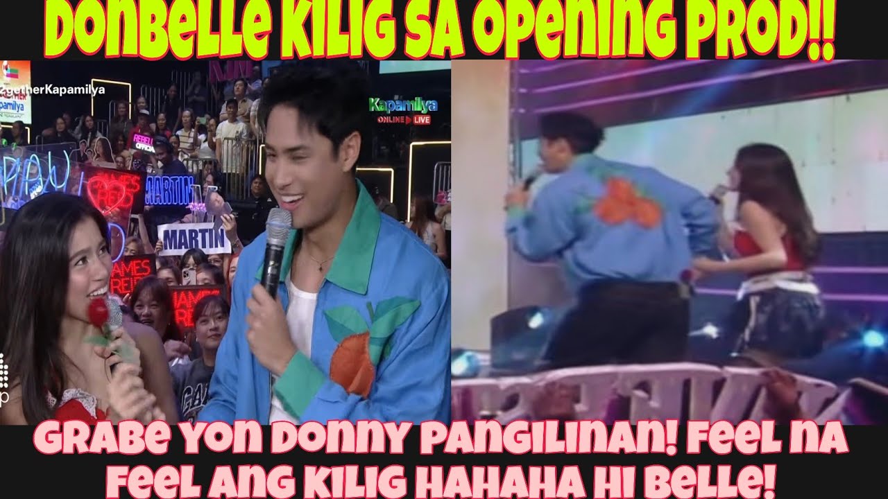 DONBELLE sa opening prod ng Asap || grabe yon DONNY! feel na feel ang kilig ni BELLE! 