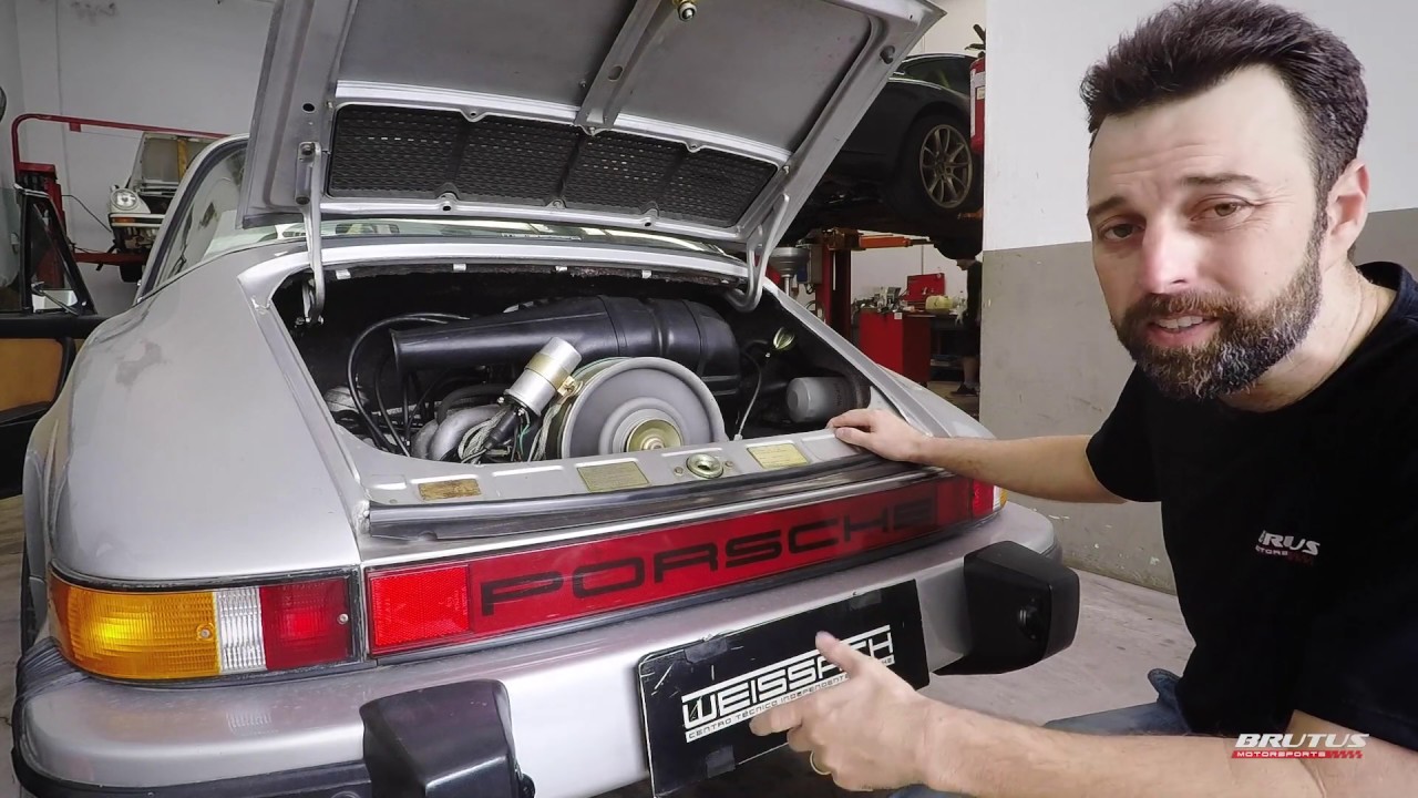 Porsche 911 Targa 1974 motor 2.7L boxer aspirado, upgrade do sistema de injeção