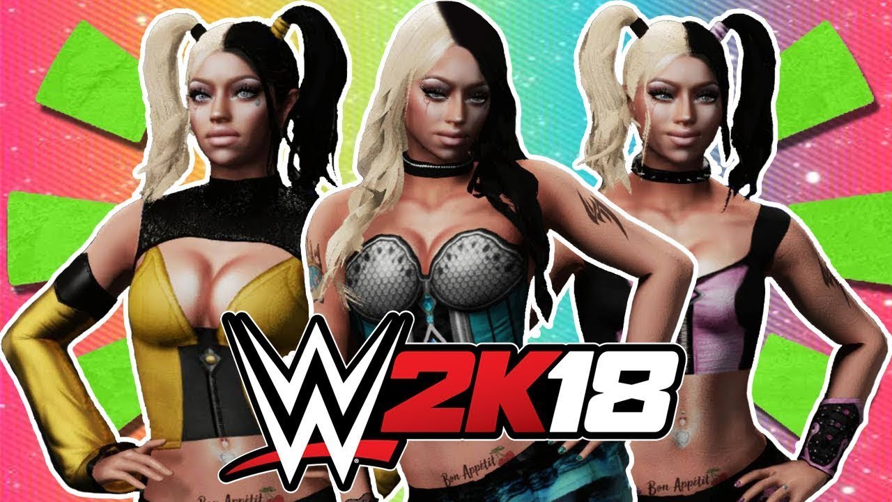 WWE 2K18 - Eve Heron NEW CAW Attires Showcase!