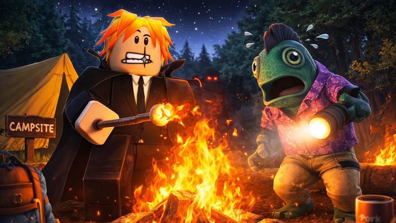 PLAYING “Camping” ROBLOX STORY WITH MY FRIEND! 🤩🤯