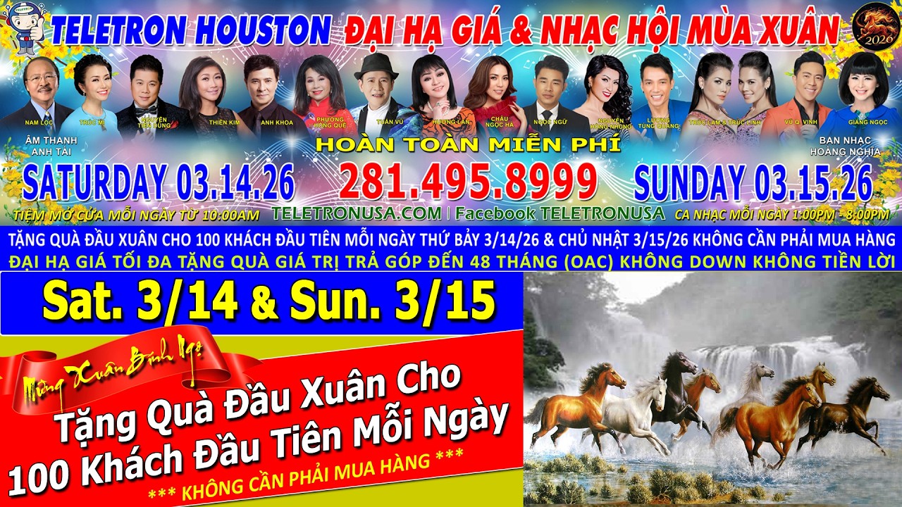 NGỰA X&Iacute;CH THỐ B&Iacute;NH NGỌ PHI NƯỚC ĐẠI MANG XU&Acirc;N TƯNG BỪNG VỀ HOUSTON C&Ugrave;NG ĐO&Agrave;N CA NGHỆ SĨ CỦA TELETRON