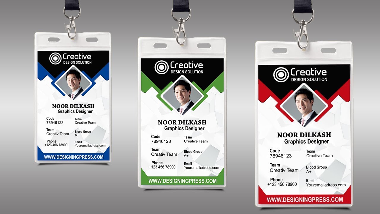 How To Design Professional Id Card||