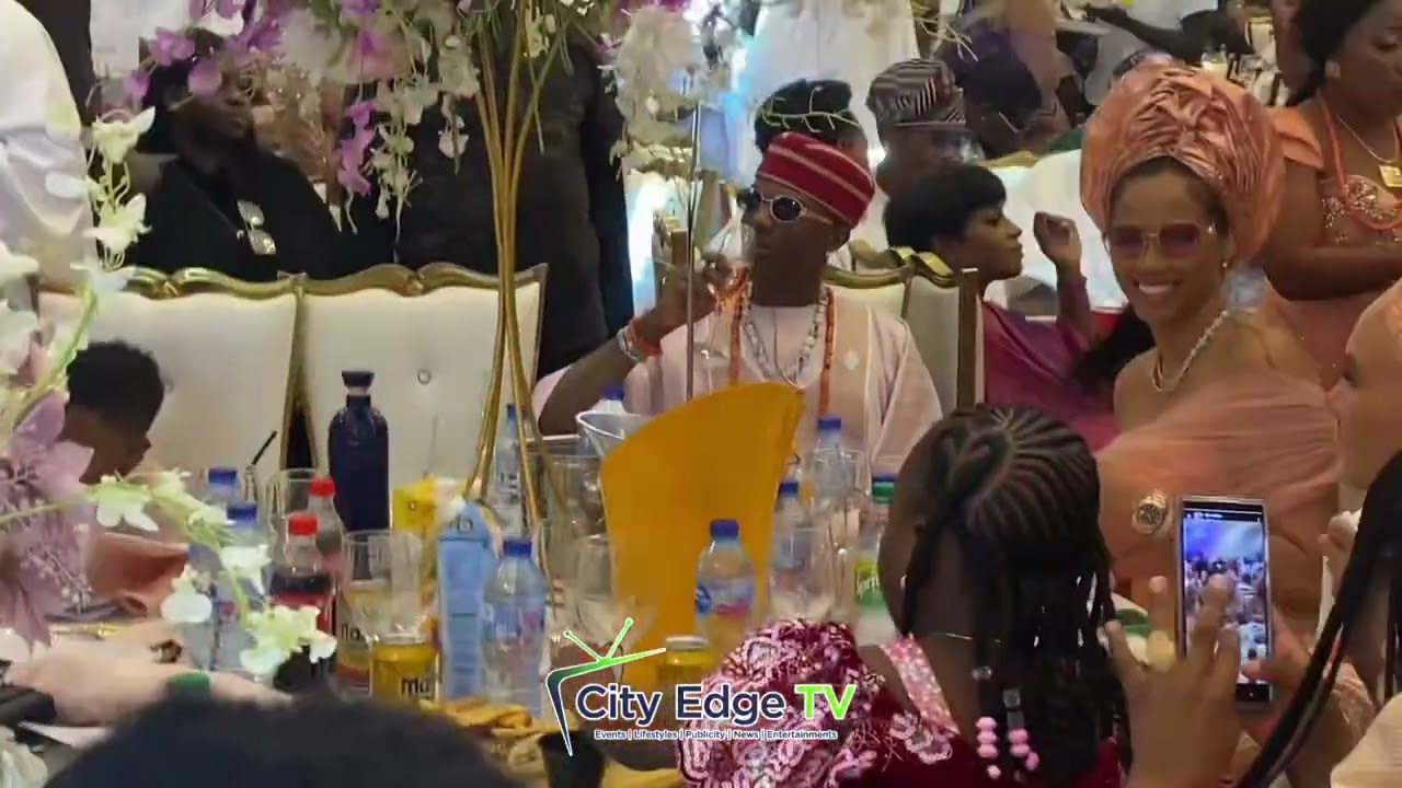 WIZKID & HIS LOVELY WIFE AT HIS LATE MOTHER BURIAL