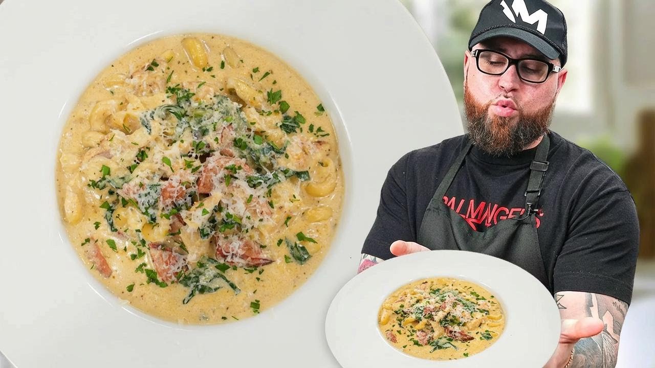 ¡La sopa de pollo alfredo cajún que tienes que probar!