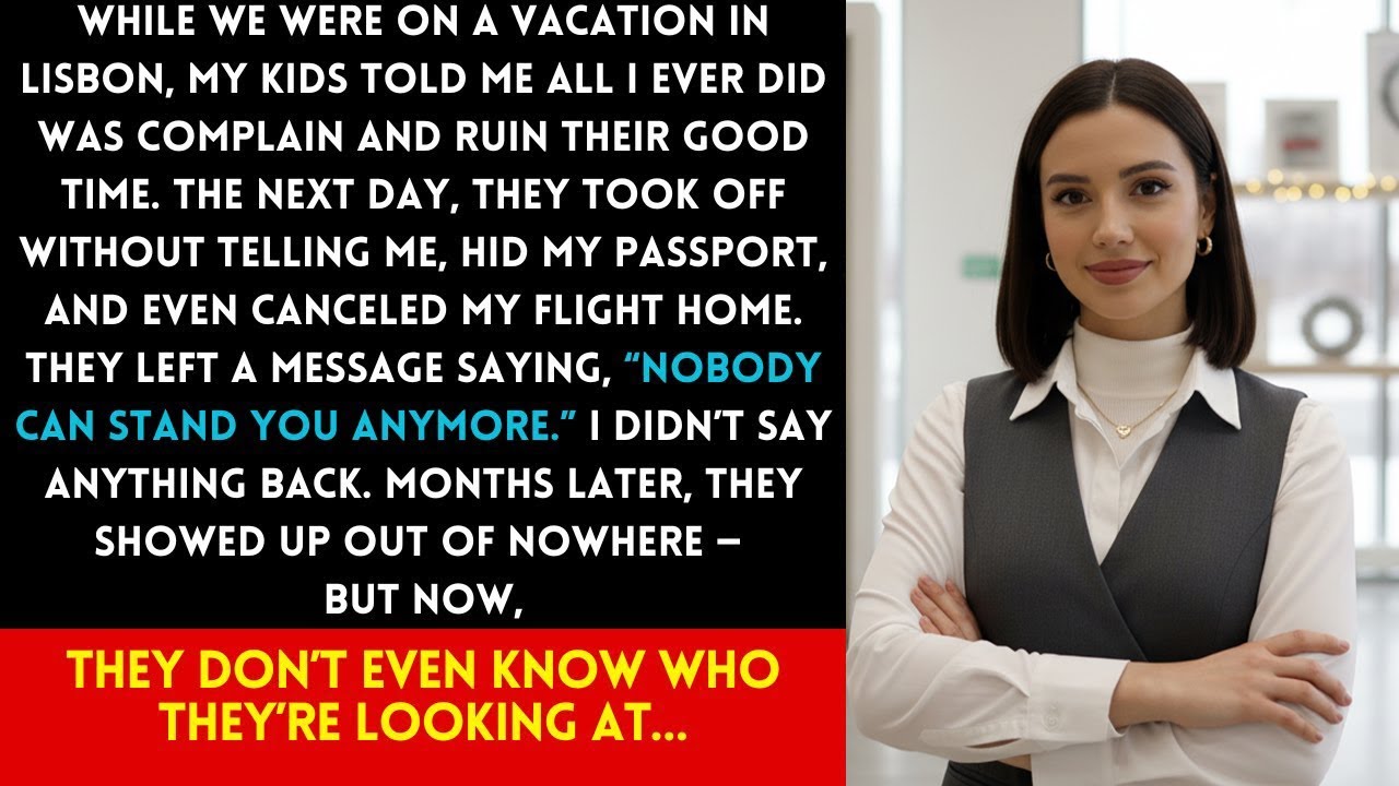 ON OUR TRIP TO LISBON, MY CHILDREN SAID I RUINED EVERYTHING — THEN THEY LEFT AND TOOK MY PASSPORT