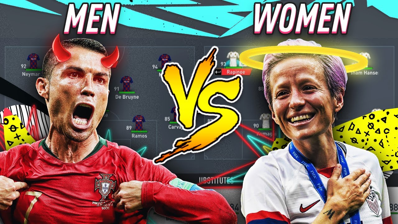 BEST WOMEN XI vs BEST MEN XI - FIFA 20 EXPERIMENT ft. MY GIRLFRIEND