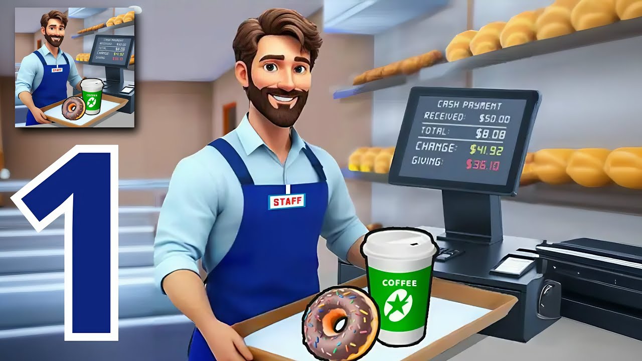 Bakery Supermart Simulator - Gameplay Walkthrough Android parte1 simulador de padaria mobile