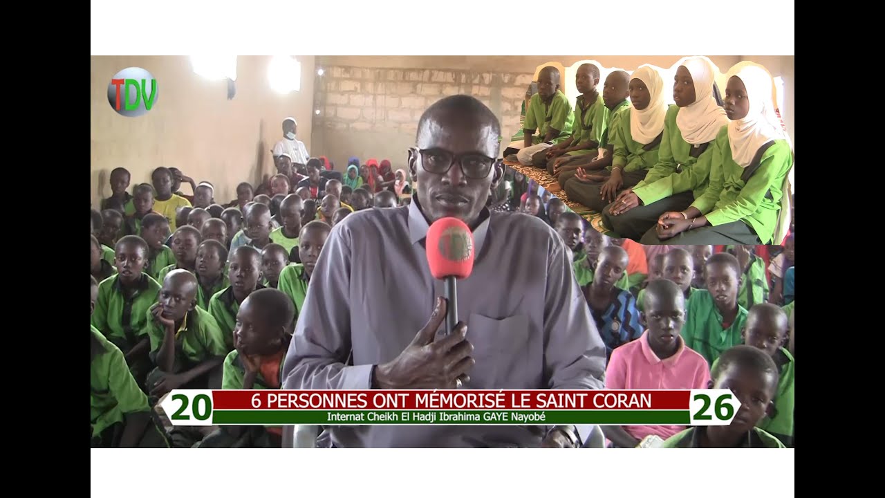 Six personnes ont mémorisé le Saint Coran à l'internat Al-Hadji Ibrahima GAYE de Nayobe  en 2026.