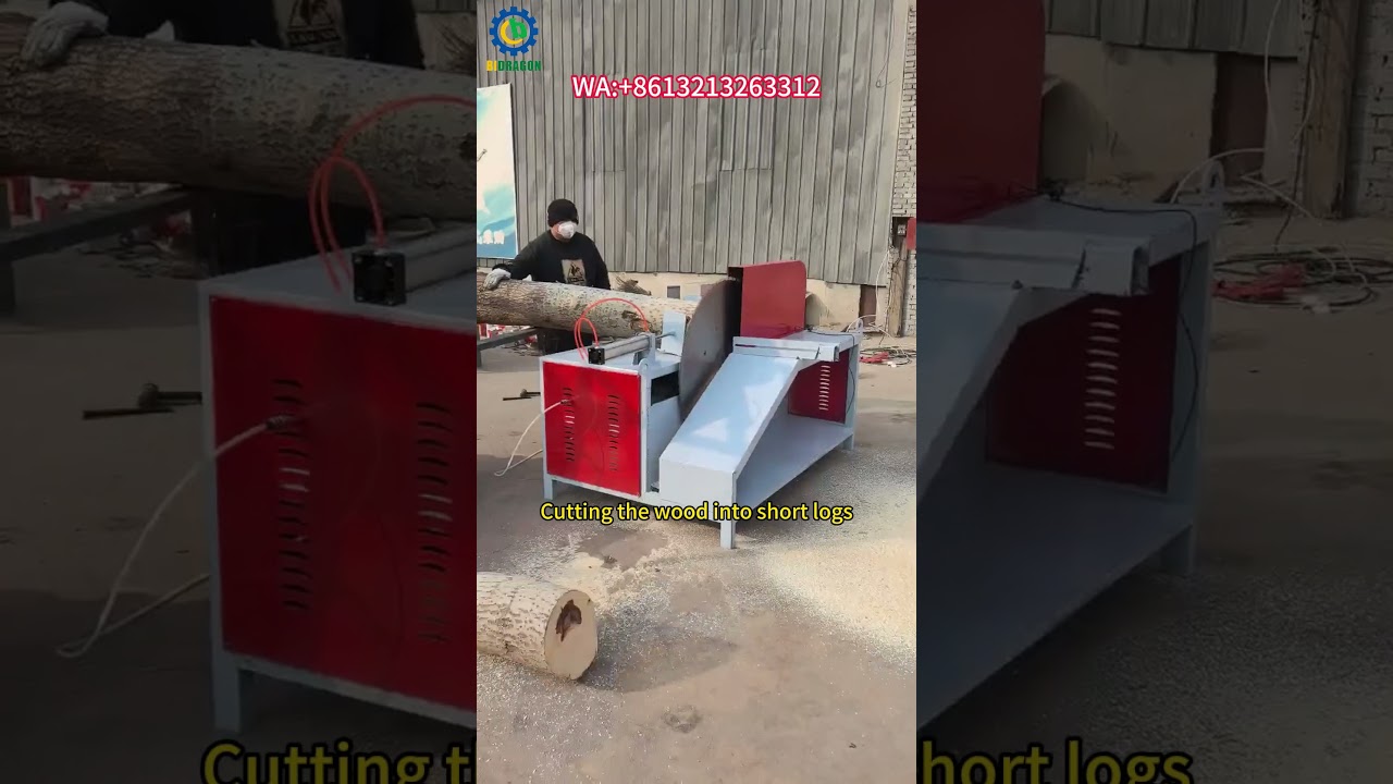 Automatic Wood Log Cutting Machine For Ice Cream Stick and Spoon Production Project #woodmachine