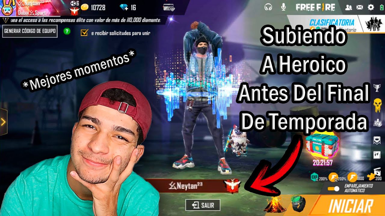 Subo A Heroico Antes Del Final De Temporada *Mejores Momentos* - Free Fire