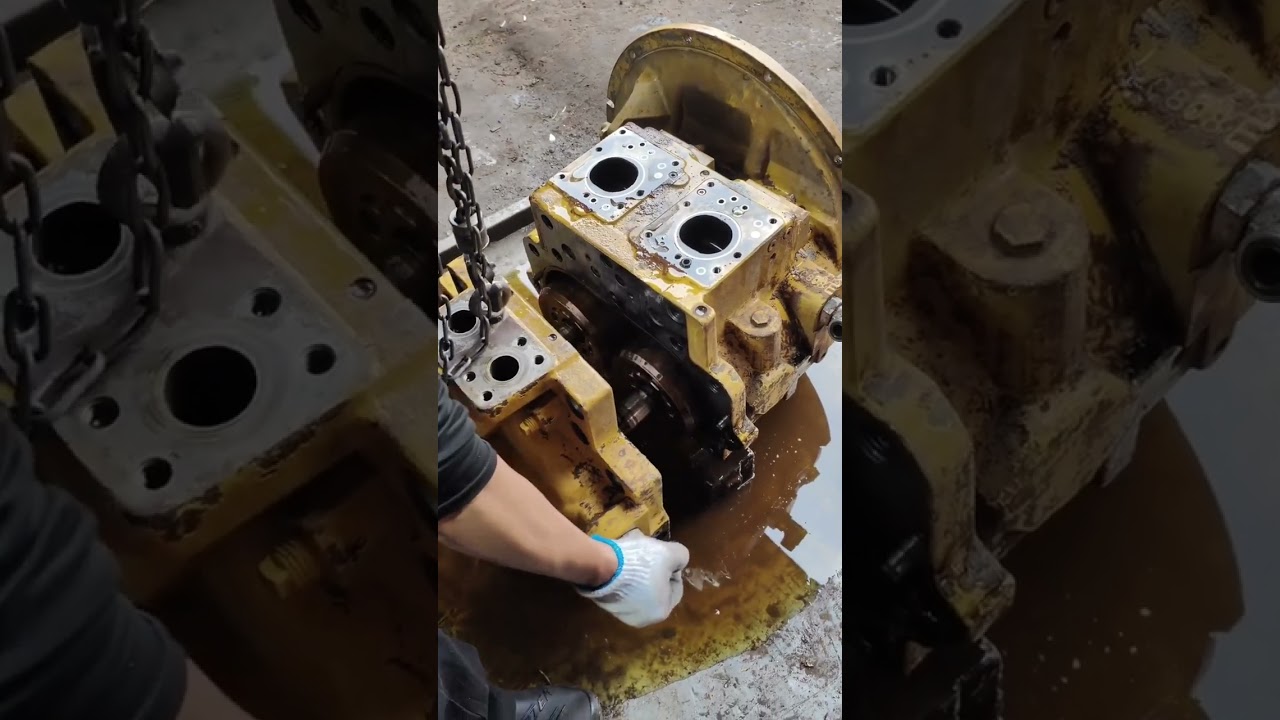 CAT 336D K5V200 Hydraulic Pump Disassembly and Repair Demo322-8733