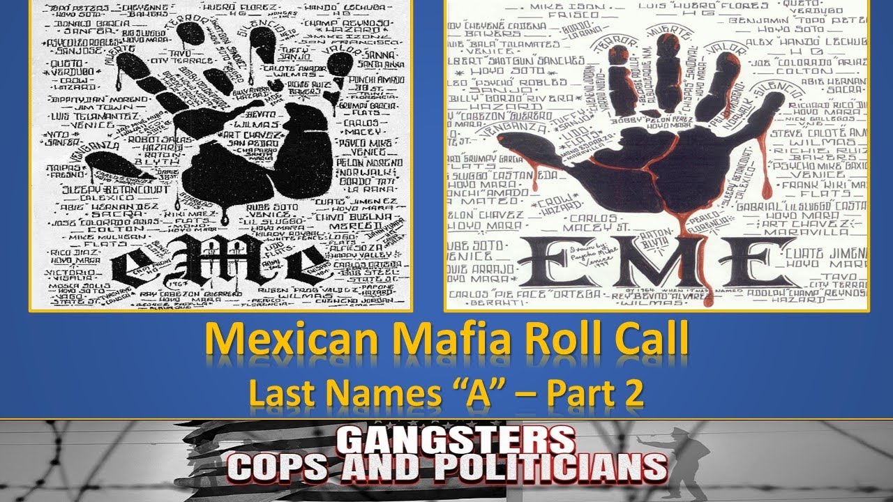 Mexican Mafia Roll Call - Last Name A - Part 2
