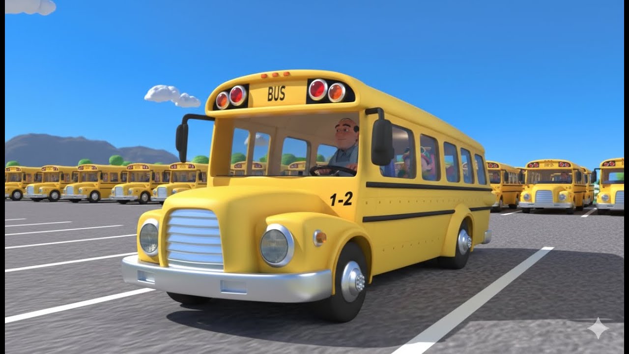 Wheels on the Bus || The daily life of the bus - Nurserhy Rhymes 210 Seconds || Crocomix Kids TV
