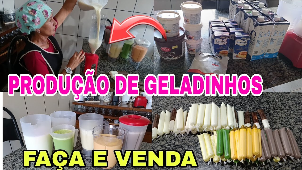 PRODUÇÃO DE GELADINHOS O MELHOR FAÇA E VENDA 