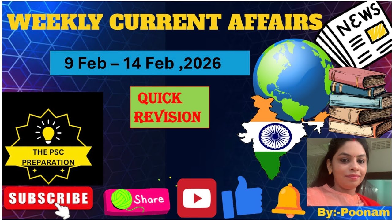 Weekly current affairs (9-14 February 2026)
