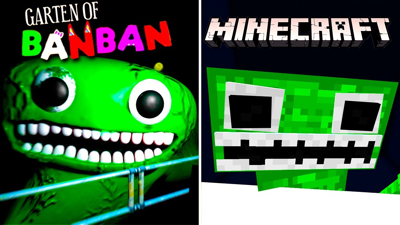[Full Gameplay] Garten of Banban vs Minecraft PE | All Jumpscares & Chase Scenes | Addon & Map