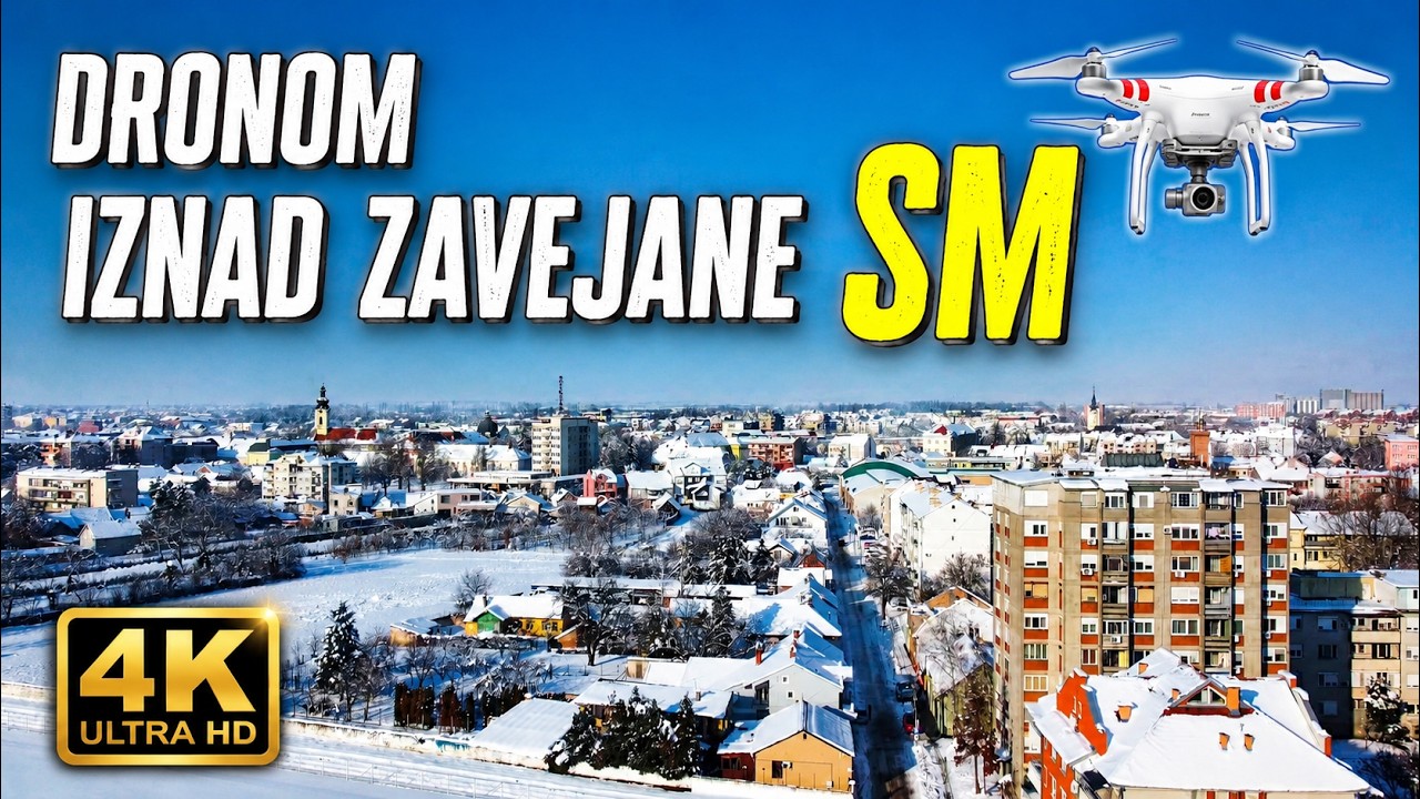Sremska Mitrovica kakvu niste videli - Iznad sneznog pokrivaca po hladnom suncanom danu